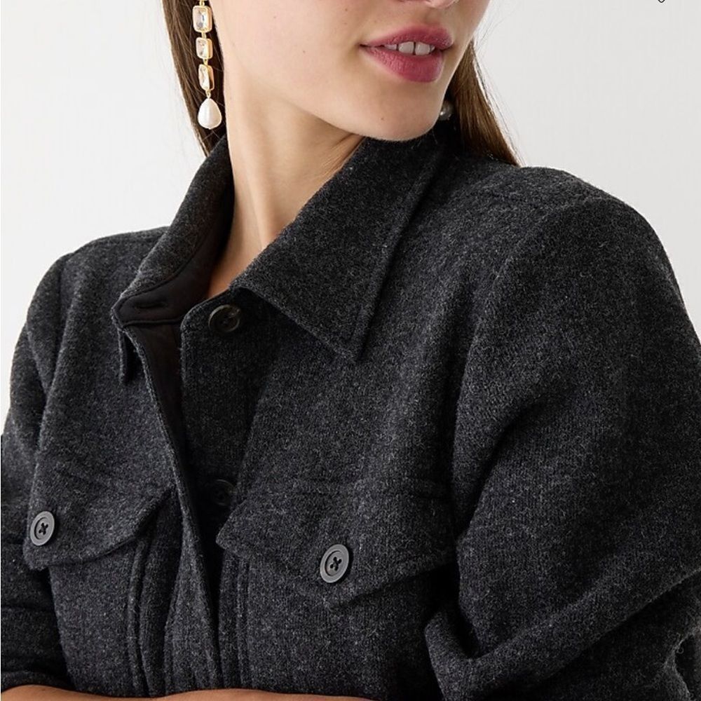 J.Crew Wool blend shirt-jacket XS
